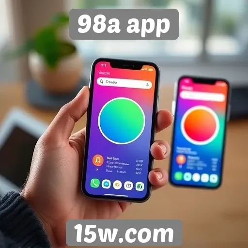 Experiência do usuário no 98a app em diferentes dispositivos